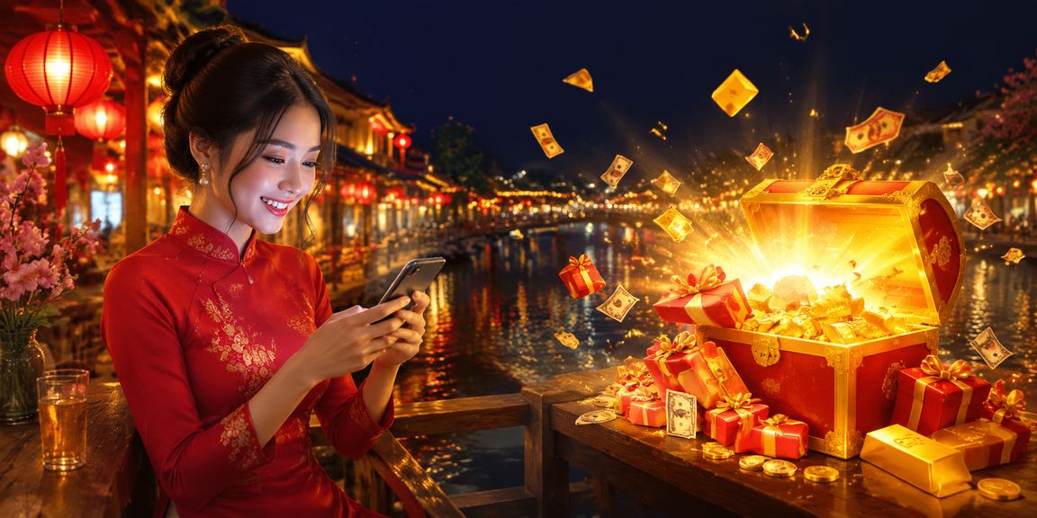 Người dùng chơi casino trên điện thoại tại chợ đêm Hà Nội